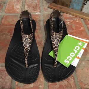 CROCS Sexi Flip Sandal Leopard
